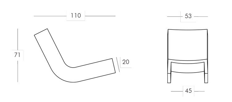 Silla Twist Slide medidas y dimensiones