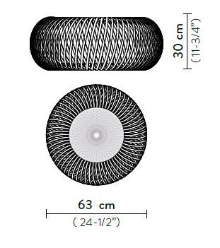 Lámpara-Kalatos-Slamp-de-techo-medidas