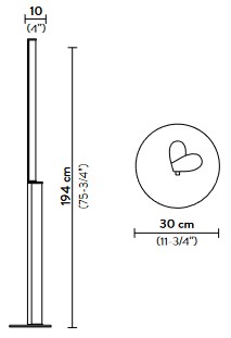 Lampara Modula Slamp de pie medidas