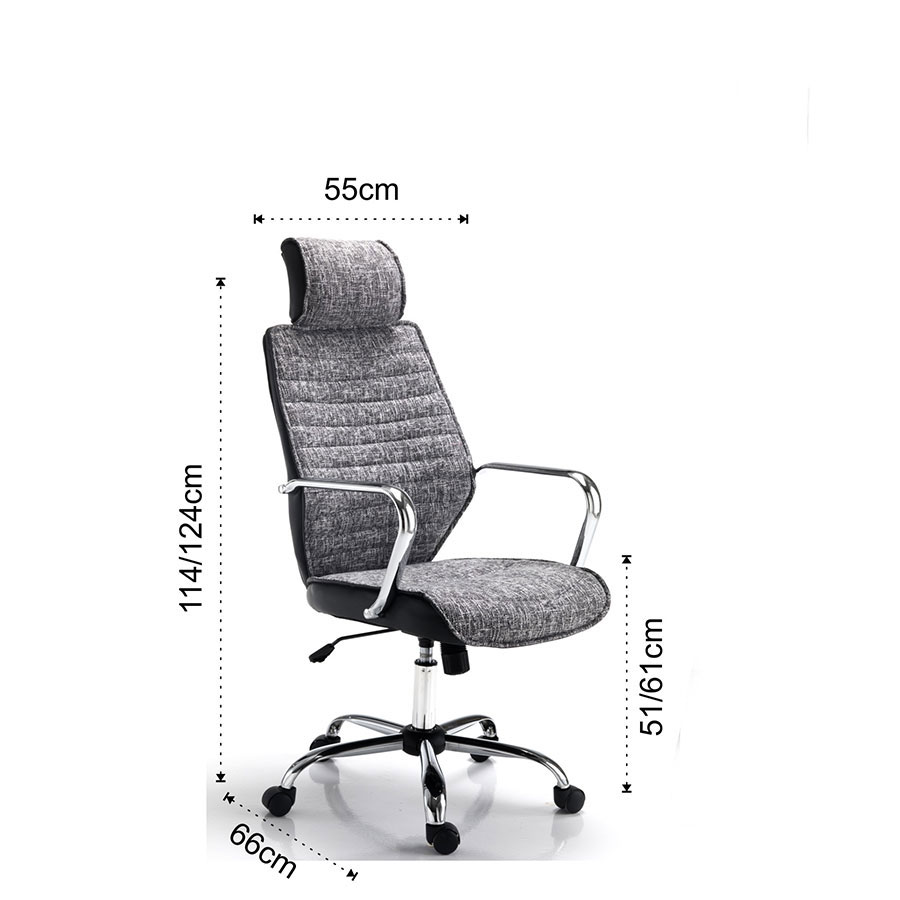 Sillón de oficina Evolution Tomasucci medidas y dimensiones