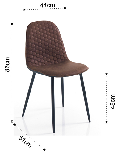 Dimensiones de la silla Gale Tomasucci
