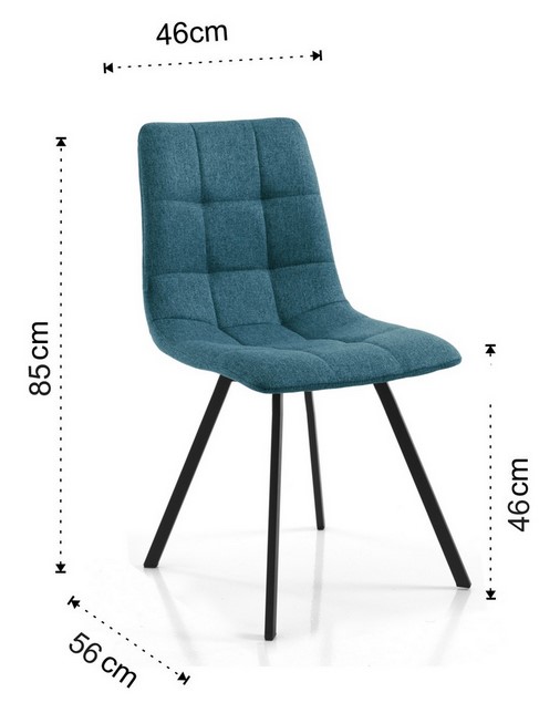 Dimensions de la Silla Tania New Tomasucci