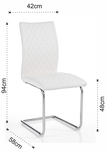 Dimensiones de la Silla Jasmin de Tomasucci