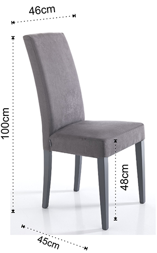 Dimensiones de la Silla Lella Tomasucci