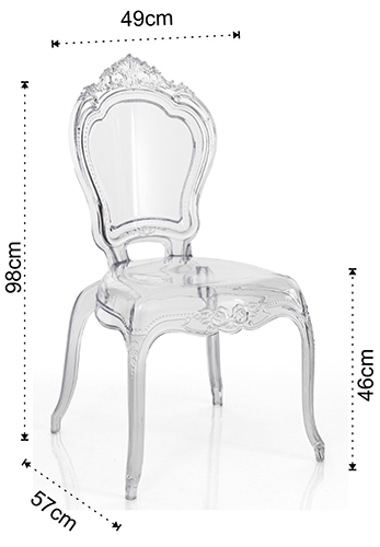 Dimensiones de la Silla Lisboa Tomasucci