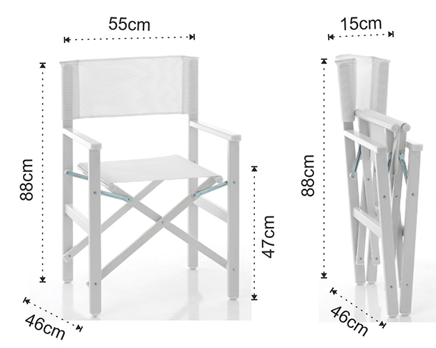 Dimensiones de la Silla Milos Tomasucci