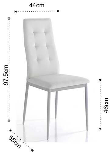 Dimensiones de la Silla Nina de Tomasucci