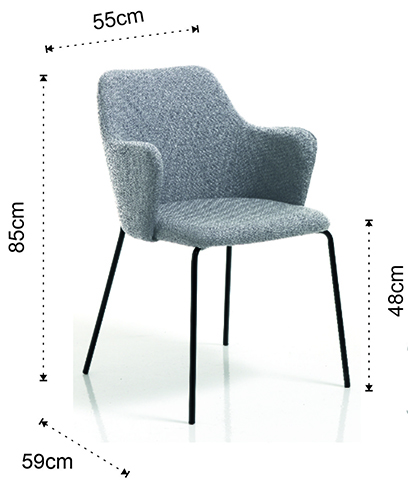Dimensiones del Sillón Sonia Tomasucci