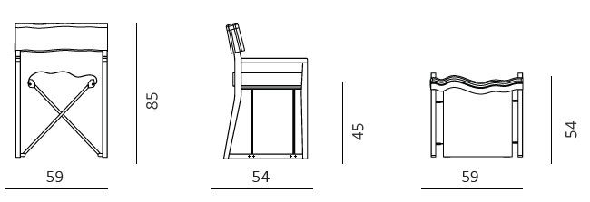 Dimensiones silla Cosette Unopiù