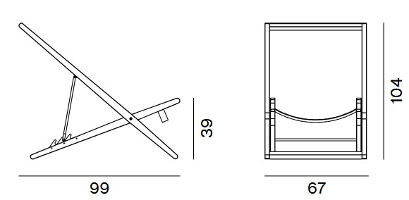 Dimensiones silla reclinable Cosette Unopiù