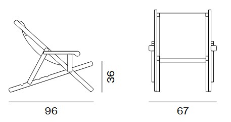 Dimensiones silla reclinable Clio Unopiù