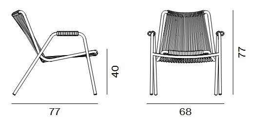 Dimensiones Poltrona Coco Unopiù