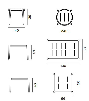 Dimensiones mesa Luce Unopiù