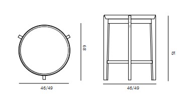 Dimensiones mesa Fresbee Unopiù