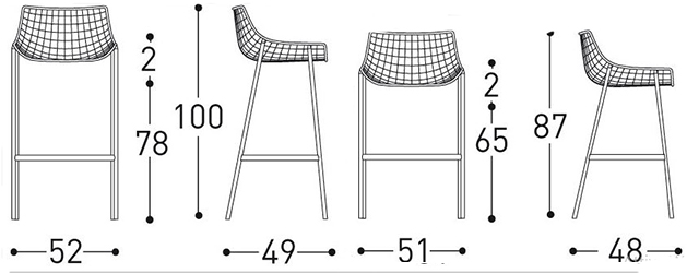 sgabello-summer-set-rivestito-varaschin-dimensioni