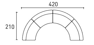 Sofá Belt Air Varaschin medidas