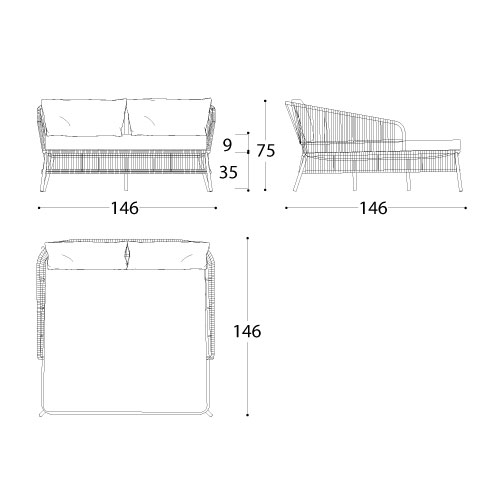 Tumbona Cricket Daybed Varaschin medidas