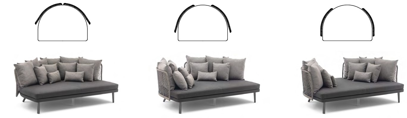 Tumbona Emma Daybed Dormeuse Varaschin acabados