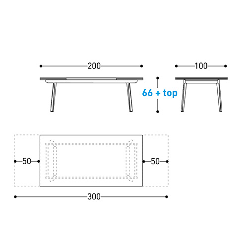 Mesa Emma Varaschin Extensible medidas