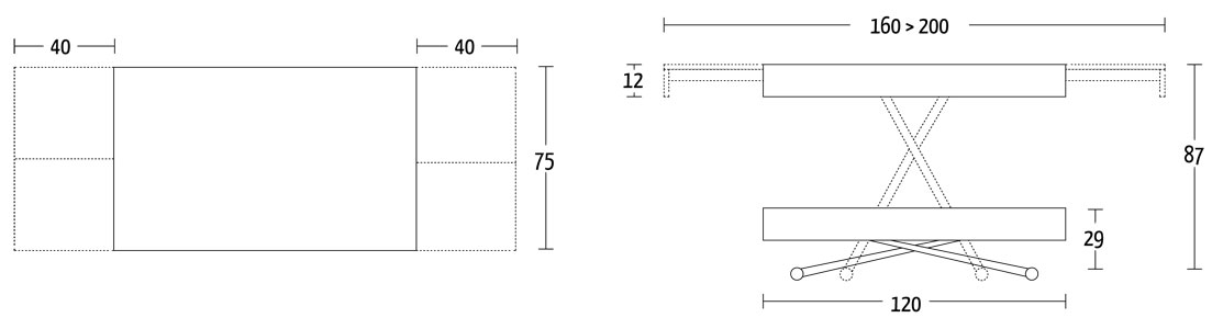 Double altacom mesita