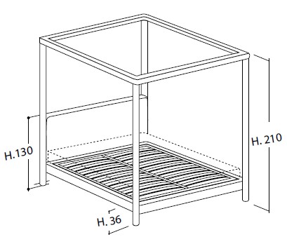 moldeadoh. 20 - h. 29 c/box easy up (comprensivo di rete a doghe di legno ortopedica; testiera h. 122 - h. 129 cm; specificare l'altezza del basamento nella personalizzazione del prodotto)