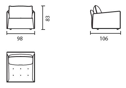 Antarest-sillon-Bontempi-Dimensiones