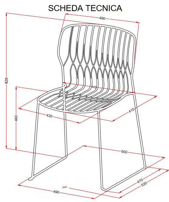 Silla Freak Bontempi Casa Con Base De Punta acabados