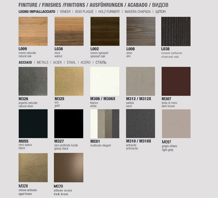 Artistico Table Bontempi Casa 20.60 Extendable finishes