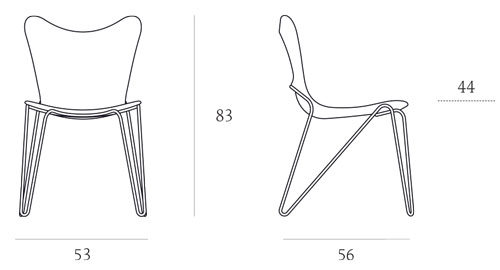 Silla Trip Casprini medidas y dimensiones