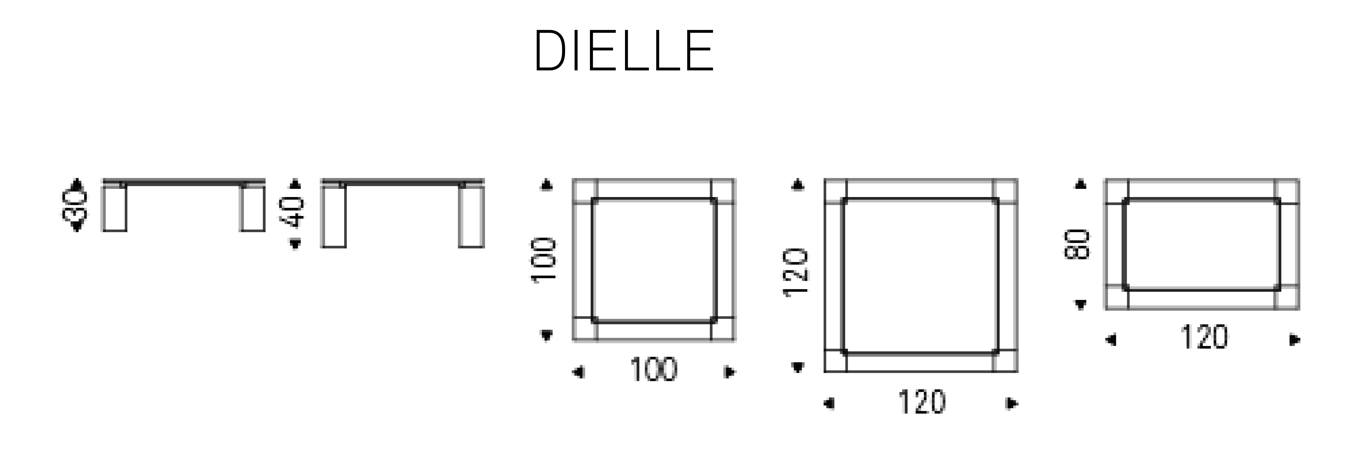 Mesita Dielle Cattelan Italia acabados