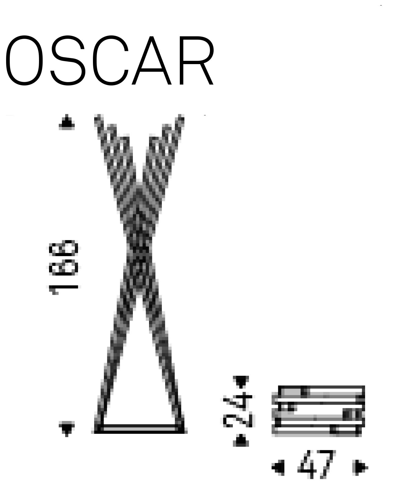 Percheros Oscar Cattelan Italia dimensiones
