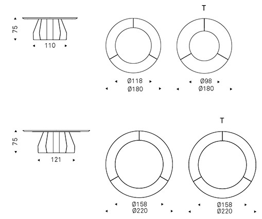 mesa-senator-ker-wood-round-cattelan-italia-dimensiones
