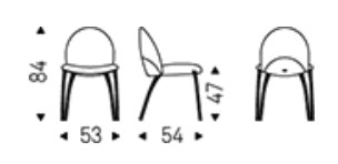 silla-holly-cattelan-italia-dimensiones
