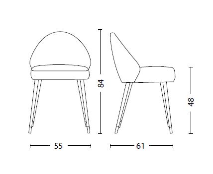 Medidas de la Silla Colico Diana