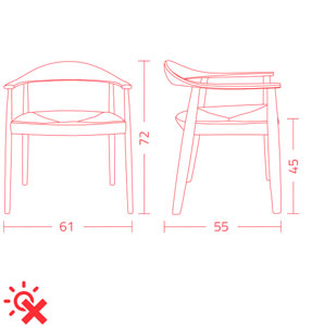 Dimensiones de la Silla Odyssée Colico