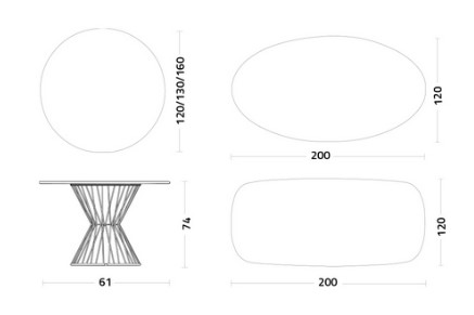 Dimensiones de la Mesa Circus Colico