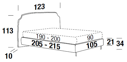 cama felis demy individual dimensiones