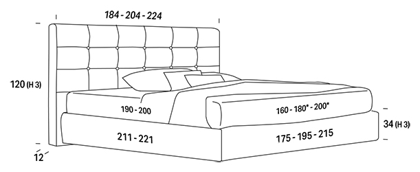 cama felis dennis medidas