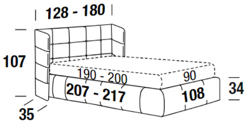 Dimensiones de la cama Foster