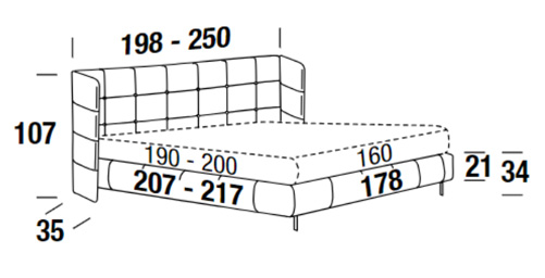 Dimensiones de la cama Foster