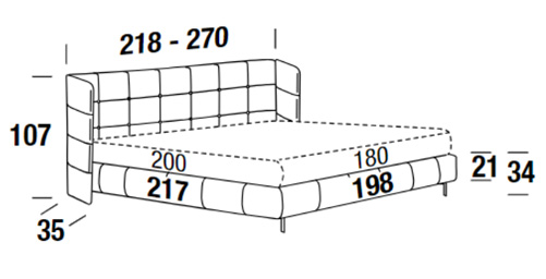 Dimensiones de la cama Foster