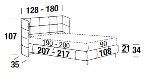 Dimensiones de la cama Foster