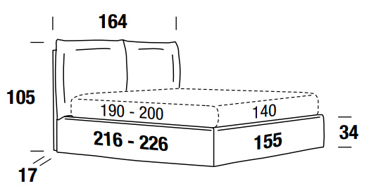 Cama Individual y Media Felis Henry