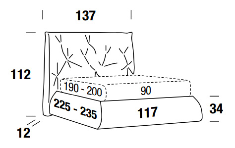 Dimensiones de la cama Lenny Felis individual