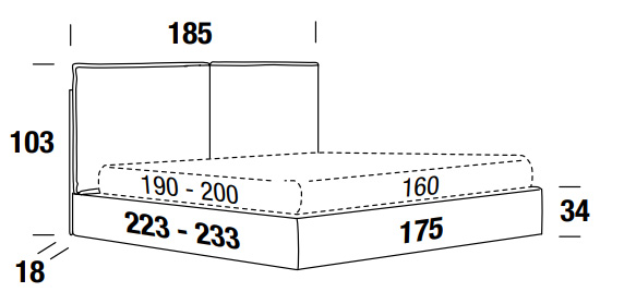 Medidas de la cama matrimonial Felis Luis