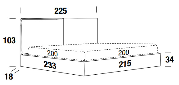 Medidas de la cama matrimonial Felis Luis