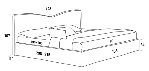 cama individual felis megan medidas