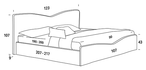 cama individual felis megan medidas