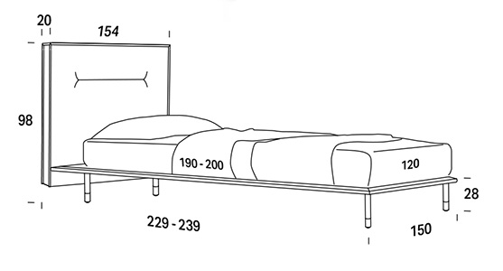 Dimensiones de la cama Moonlight