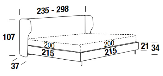 Dimensiones de la cama Spencer